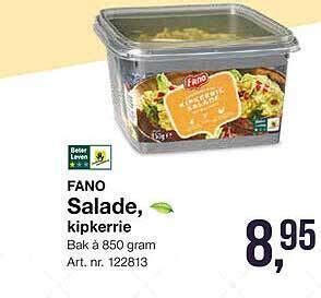 Fano Salade Kipkerrie Aanbieding Bij Bidfood