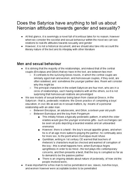 An Analysis Of Attitudes Towards Gender Sexuality And Sexual Behaviour