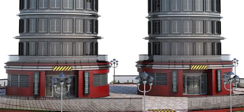 Башни-Близнецы 3D Модель $25 - .ma .obj .fbx .max - Free3D