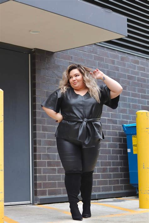 Faux Leather Plus Size Outfit Natalie In The City