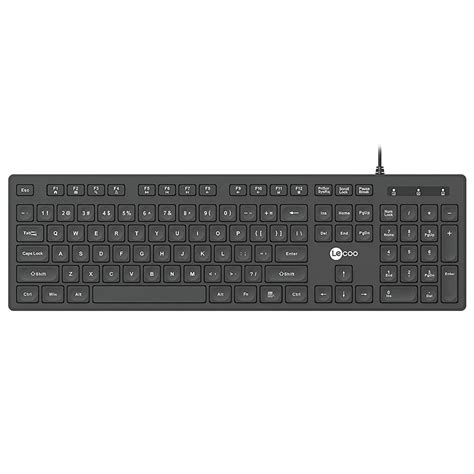 Teclado Preto Usb Abnt Lecoo Kb Teclas Confort Veis Shopee Brasil