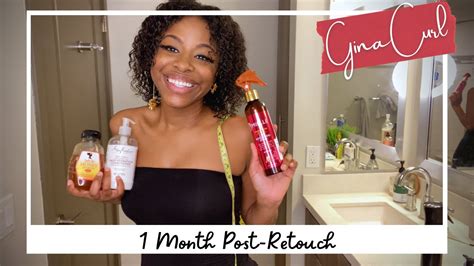 1 Month Post Retouch Gina Curl Update March 2022 Youtube