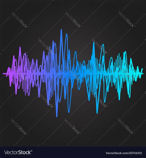 Sound Wave Rhythm Royalty Free Vector Image Vectorstock