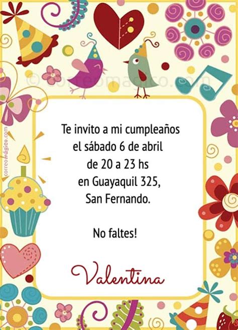 Actualizar Imagen Cumplea Os Invitaciones Para Imprimir Viaterra Mx