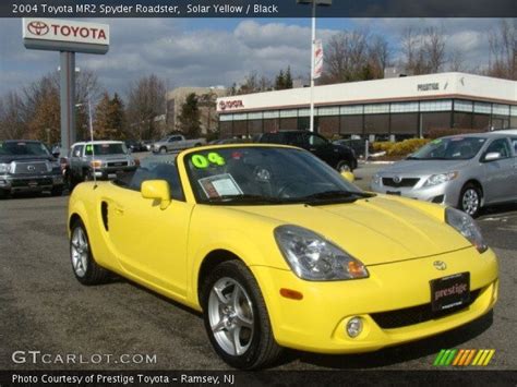 Solar Yellow - 2004 Toyota MR2 Spyder Roadster - Black Interior ...