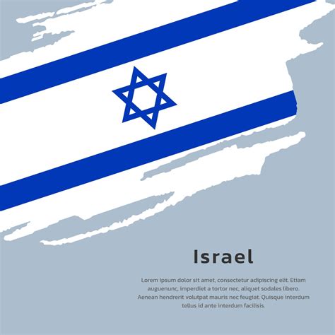 Illustration of Israel flag Template 13257808 Vector Art at Vecteezy