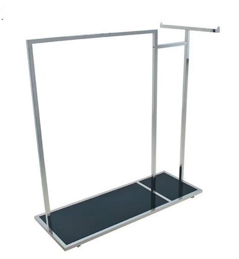 Heavy Duty Double Rail Clothing Garment Rack Chrome Manufacturer