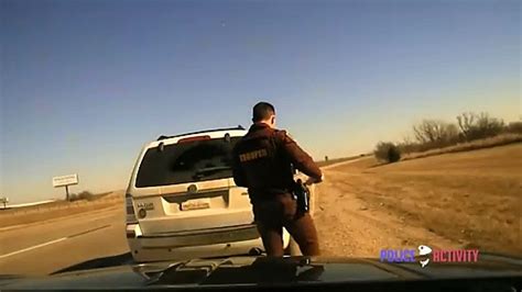 Wild Dashcam Video Shows Oklahoma Trooper Thrown From Side Of Highway