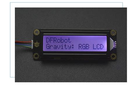 Gravity I2c 16x2 Arduino Lcd With Rgb Backlight Display Dfrobot