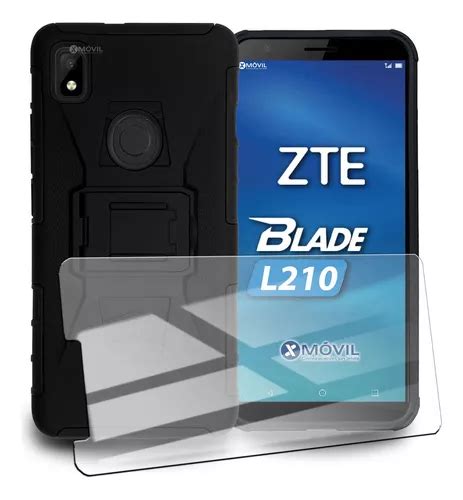 Funda Para Zte Protector Uso Rudo Con Clip Xmovil Color Negro Zte L