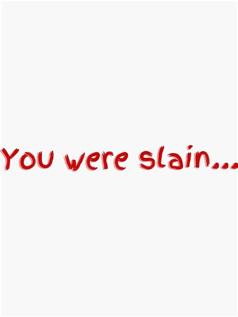 Terraria You Were Slain Sticker For Sale By Takushi4 Redbubble