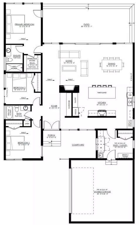 Sooke 1 Story Contemporary Style House Plan 9162 In 2024 House Plans Contemporary House Plans