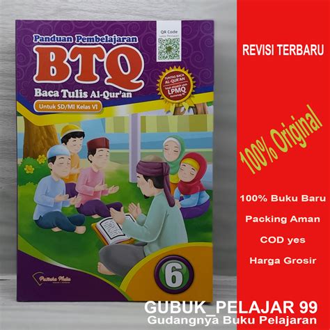 Jual BTQ Baca Tulis Al Quran Kelas 6 SD MI PUSTAKA MULIA Original