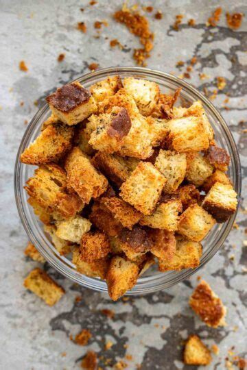 Homemade Sourdough Bread Croutons Milk And Pop