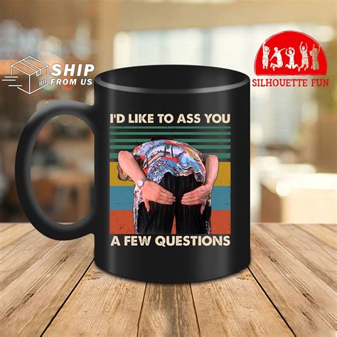 I D Like To Ass You A Few Questions Vintage Ceramic Coffee Etsy