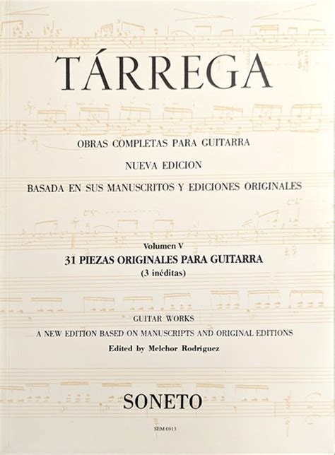 Tarrega Complete Guitar Works Vol For Solo Guitar