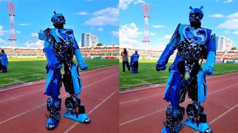 Robot Man Dancing During The Mashemeji Derby Gor Mahia Vs Afc Leopards