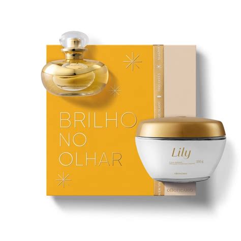 Kit Presente Lily Eau De Parfum Lily Creme Acetinado Hidratante