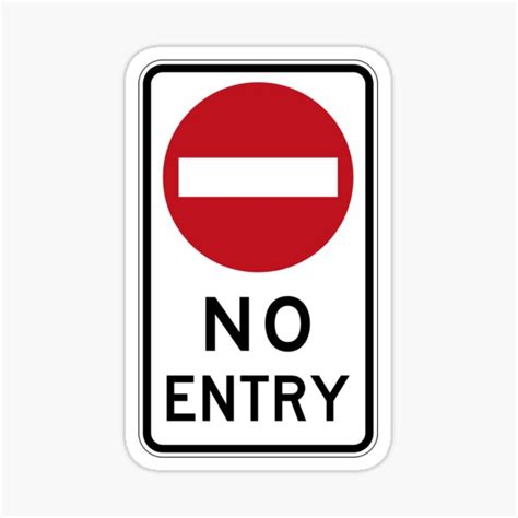 Business & Industrial No entry warning sign stickers reflective ...