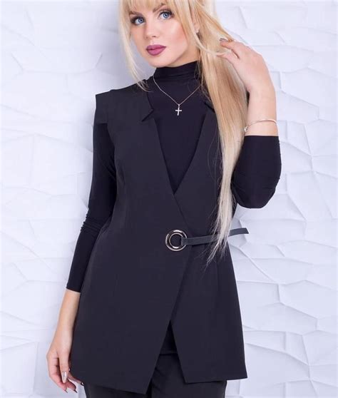 С чем носить жилет,жакет и пиджак без рукавов | Mode femme casual, Mode ...