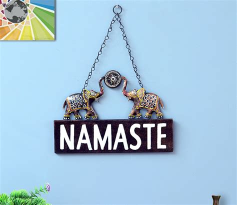 Buy Modern Namaste Board Wall Art at 47% OFF Online | Wooden Street