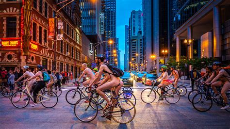 Take A Look At Photos From World Naked Bike Ride Chicago 2019