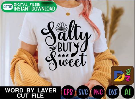 Salty But Sweet Svg Graphic By DESIGN ZONE 2 Creative Fabrica