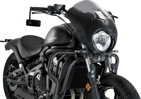 Puig Carénage de guidon Dark Night pour Harley Davidson et Kawasaki Vulcan