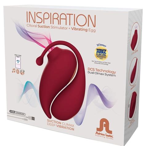 Adrien Lastic Inspiration Succionador Clitoris Huevo Vibrador Rojo