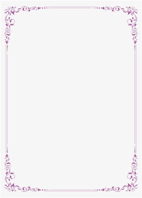 Purple Border PNG Images, Retro Pattern, Purple PNG Transparent ...