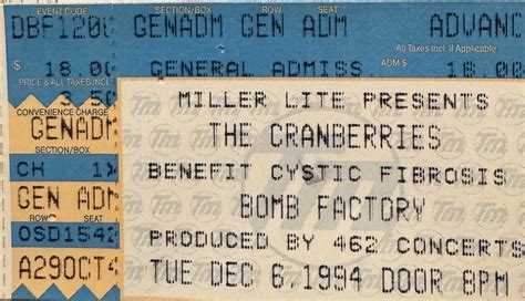 The Cranberries Concert Tour History Concert Archives