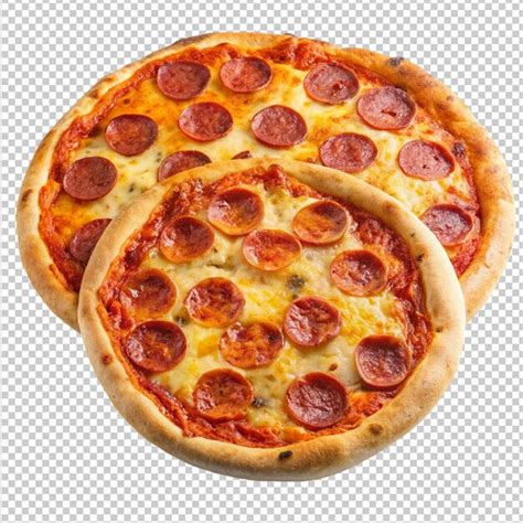 Premium Psd Peperoni Pizza On Transparent Background