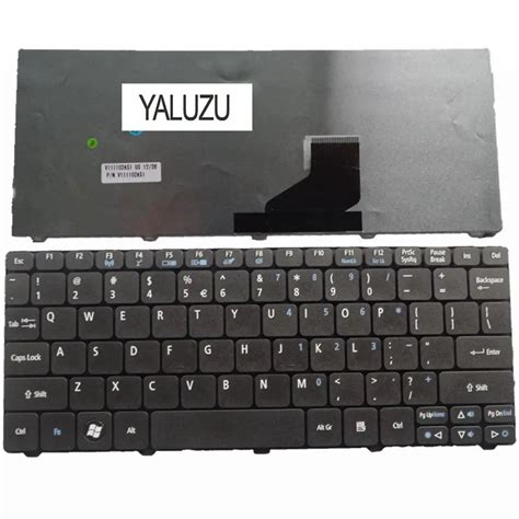 Yaluzu Us Black New English Laptop Keyboard For Acer D D D