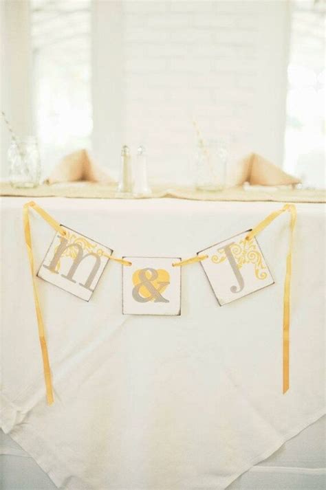 Initials Wedding Sign / Initials Wedding Banner / Wedding | Etsy