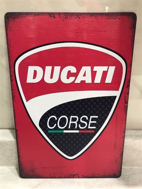 Ducati Metal Sign Ducati Wall Decor Etsy