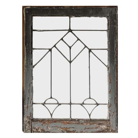 Sold Antique American Leaded Glass Window Early 1900s Architectural Windows Leaded Glass