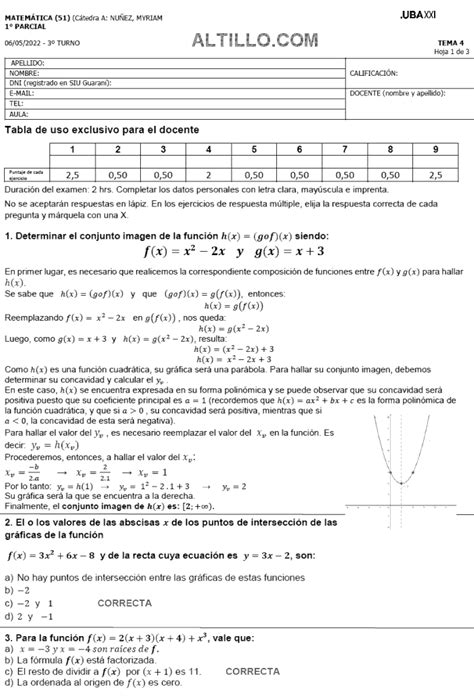 1º Parcial W Matemática 2022 UBA XXI