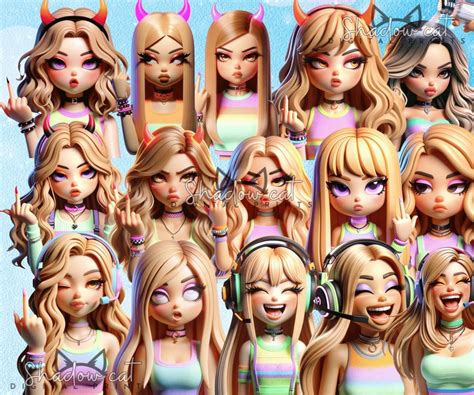 76 Blonde Twitch Emotes Chibi Girl Emojis Kawaii Anime Gamer Girl