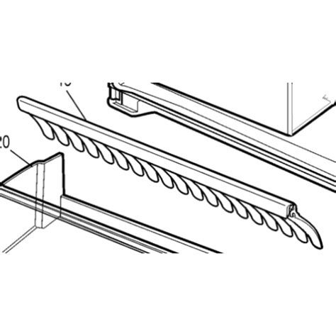 140008077046 Genuine Electrolux Westinghouse Fridge Door Bin Fingers