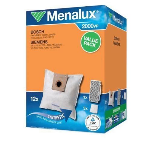 Menalux 2043399 Sac Pour Aspirateur Duraflow 2000 VP 2000VP