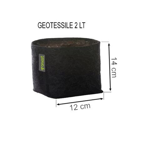 VASO GEOTESSILE 2Lt GRONEST Santaplanta Grow Shop