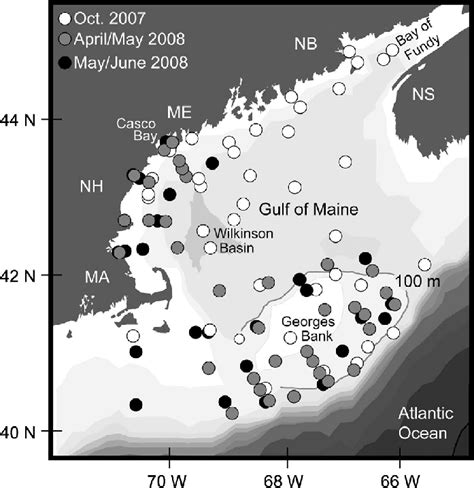 Map Of The Gom Region Showing Sample Collection Locations 2007 2008 Download Scientific Diagram