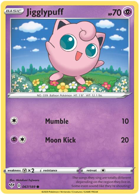 Jigglypuff - Darkness Ablaze #67 Pokemon Card