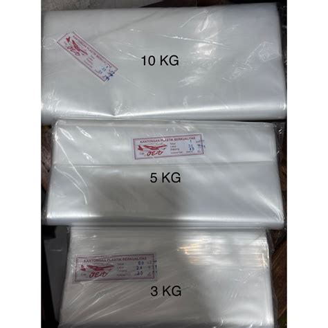 Jual Plastik Beras Polos Tebal Merk Jet Kg Kg Kg Isi Lembar