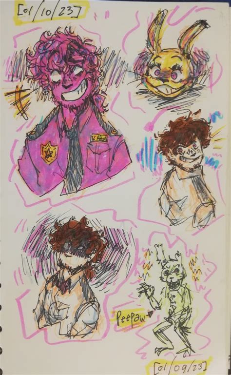 Peepaw Afton Doodles That I Colored 🕺 Rfivenightsatfreddys