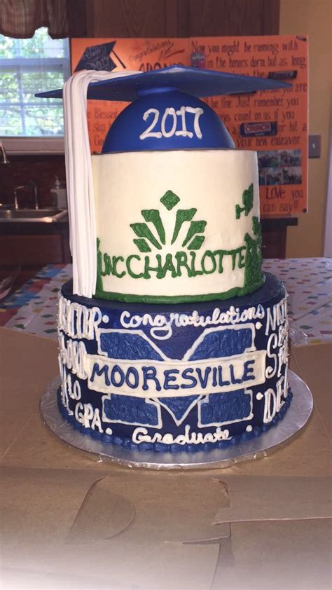 High School Graduation Cake Unc Charlotte High School Graduation