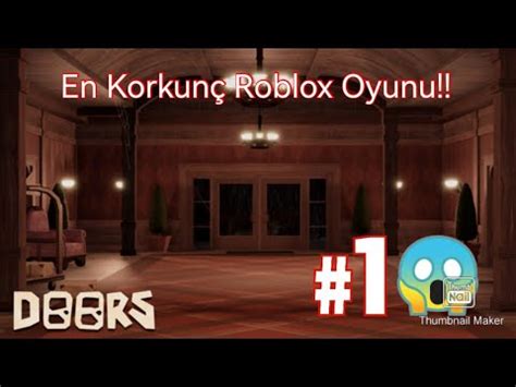 En Korkun Roblox Oyunu Roblox Doors Youtube