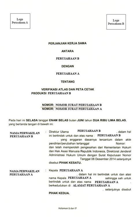 Detail Membuat Surat Perjanjian Kerja Koleksi Nomer 22