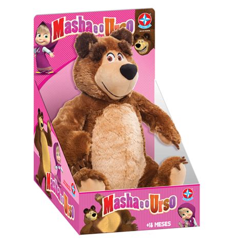 Pel Cia Urso Masha E O Urso Estrela Button Shop