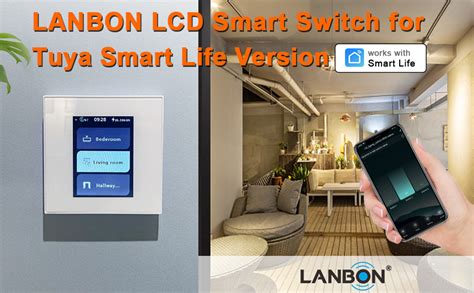 Lanbon Lcd Smart Light Switch For Tuya Smart Life Version In By